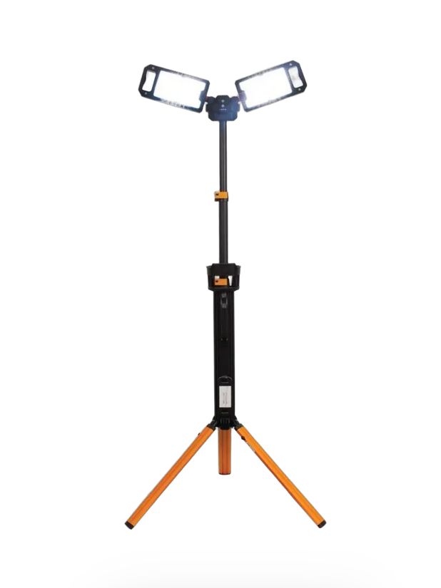 Ignite Rechargeable Tripod Work Light - Twin Head 5000 Lumens