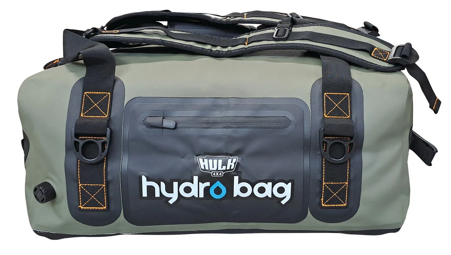 Hydro Bag 40L – Green Waterproof Duffel with Shoulder Straps