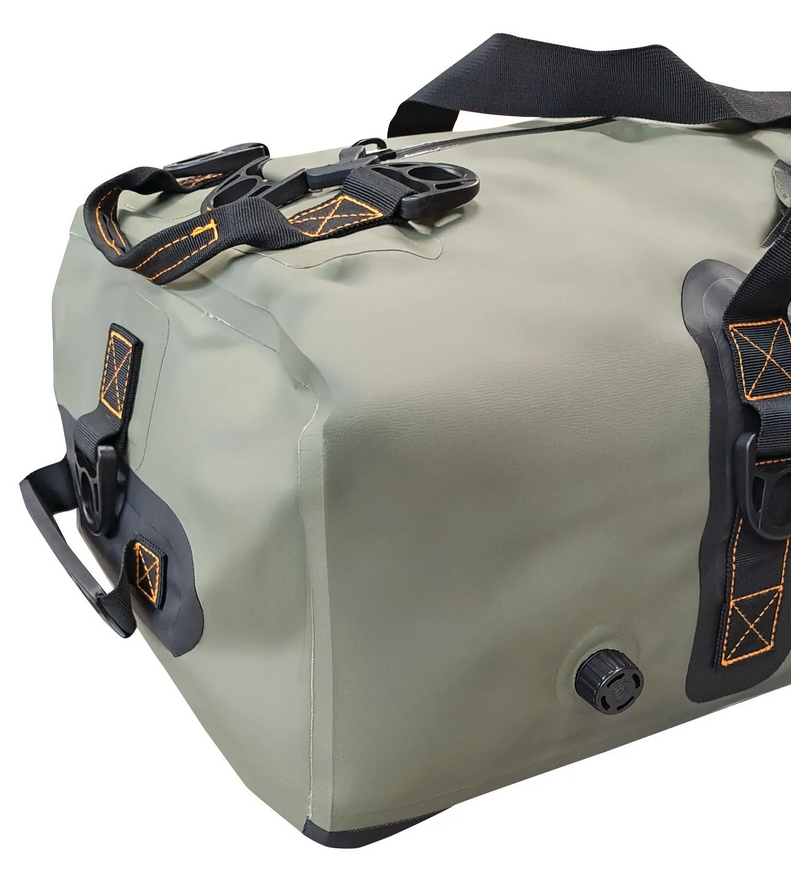 Hydro Bag 90L – Green Waterproof Duffel with Shoulder Straps