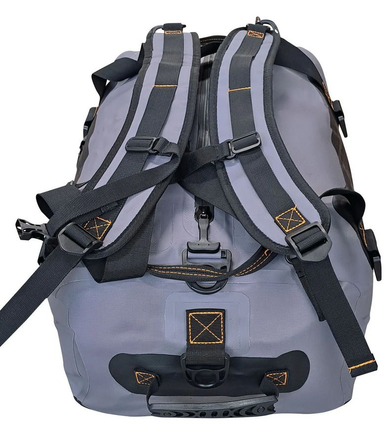 Hydro Bag 40L – Grey Waterproof Duffel with Shoulder Straps