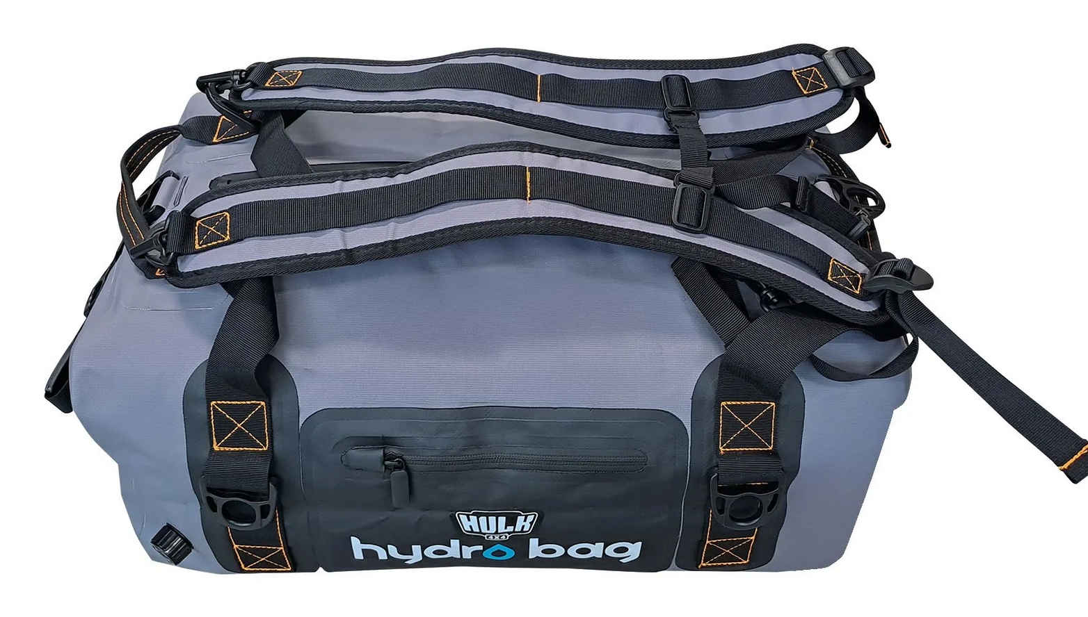 Hydro Bag 60L – Grey Waterproof Duffel with Shoulder Straps