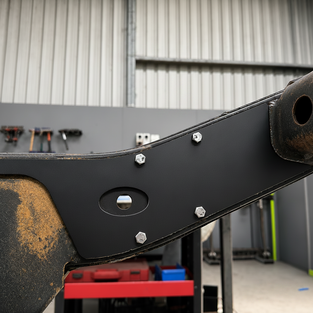 80/105 Series LandCruiser Rear Inner Chassis Reinforcement Plates (Weld-In)