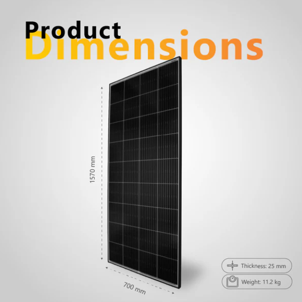 Shade Resistant 225W Fixed Solar Panel - Exotronic Horizon