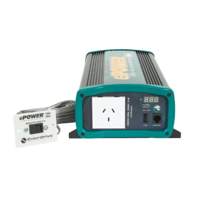 Enerdrive 12V 1000W ePower Pure Sine Wave Inverter w/ Remote