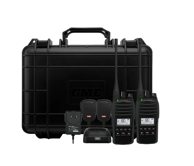 GME 5W IP67 UHF CB Handheld Radio Twin Pack – TX6600STP