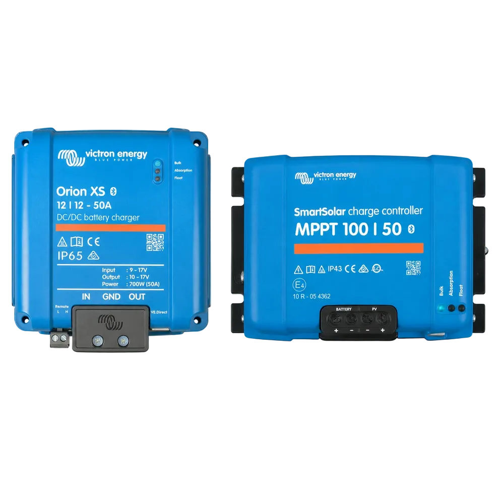 Victron 50A Charging Bundle - SmartSolar 100/50 & Orion-Tr Smart 12/12-50A