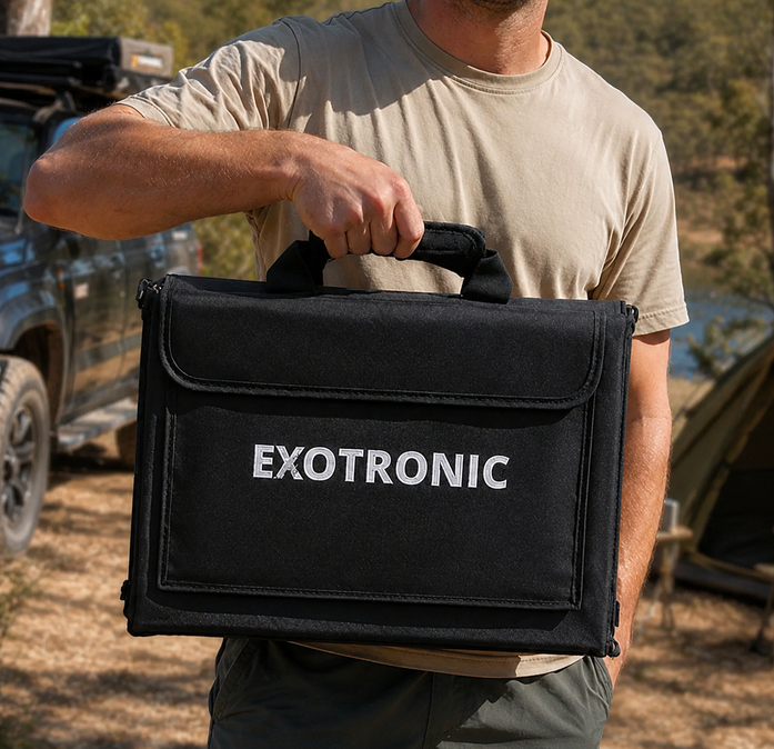 Exotronic 200W Fusion Folding Solar Blanket - 25.6% TOPCon N-Type Cells