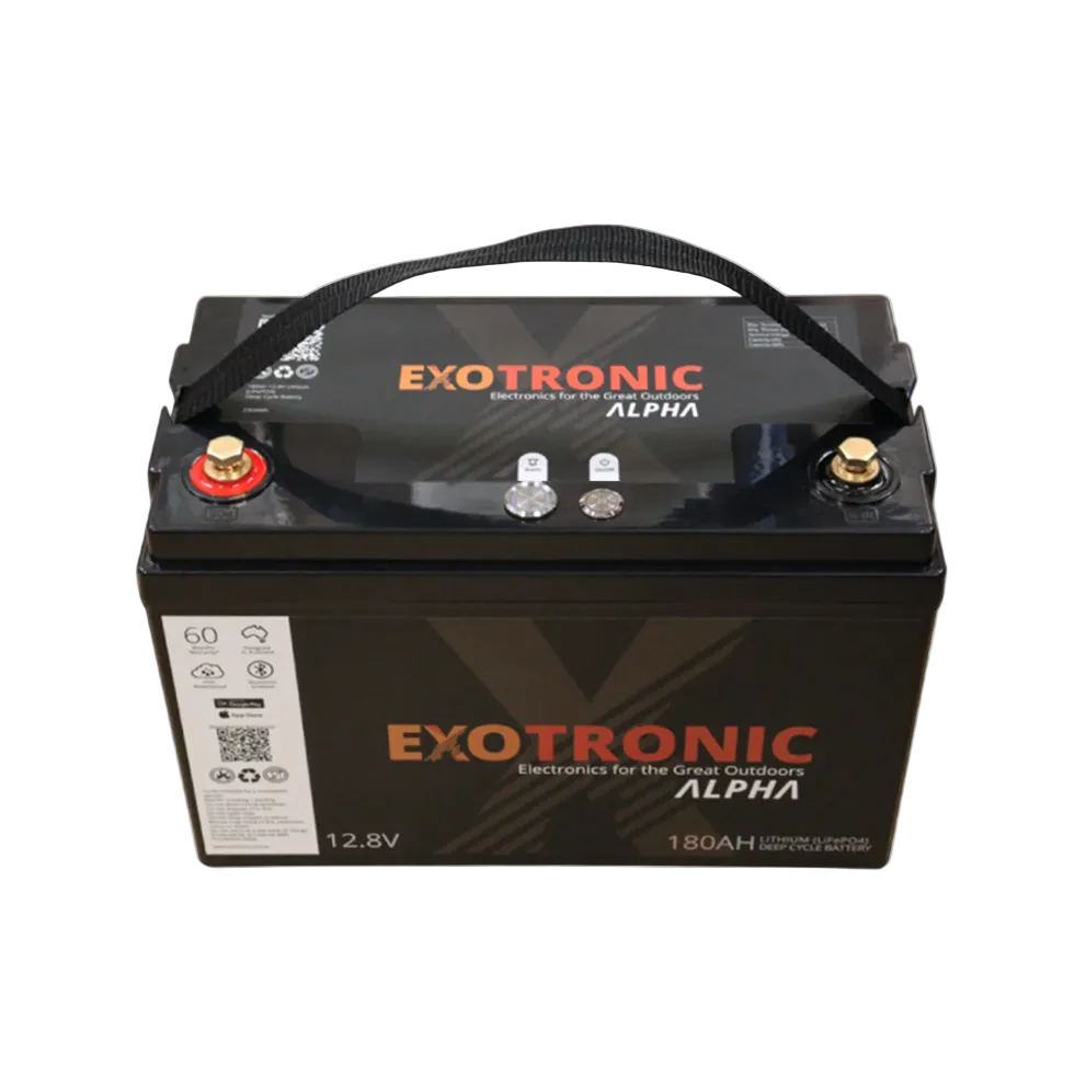 Exotronic 180Ah 12V Alpha IP67 Bluetooth Lithium Battery LiFePO4