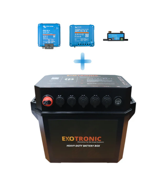Lithium Battery Box + Pre-wired Orion XS + 75/15 MPPT SmartSolar + Sma