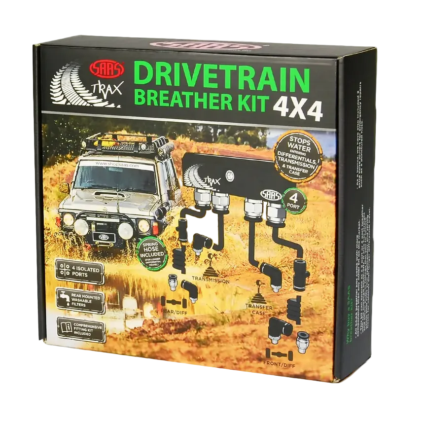 SAAS TRAX Diff Breather Kit 4 Port – DB1001 (Toyota, Nissan, Holden, Mitsubishi)
