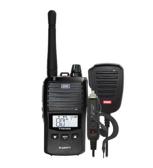 GME 5W IP67 UHF CB Handheld Radio Twin Pack – TX6165X
