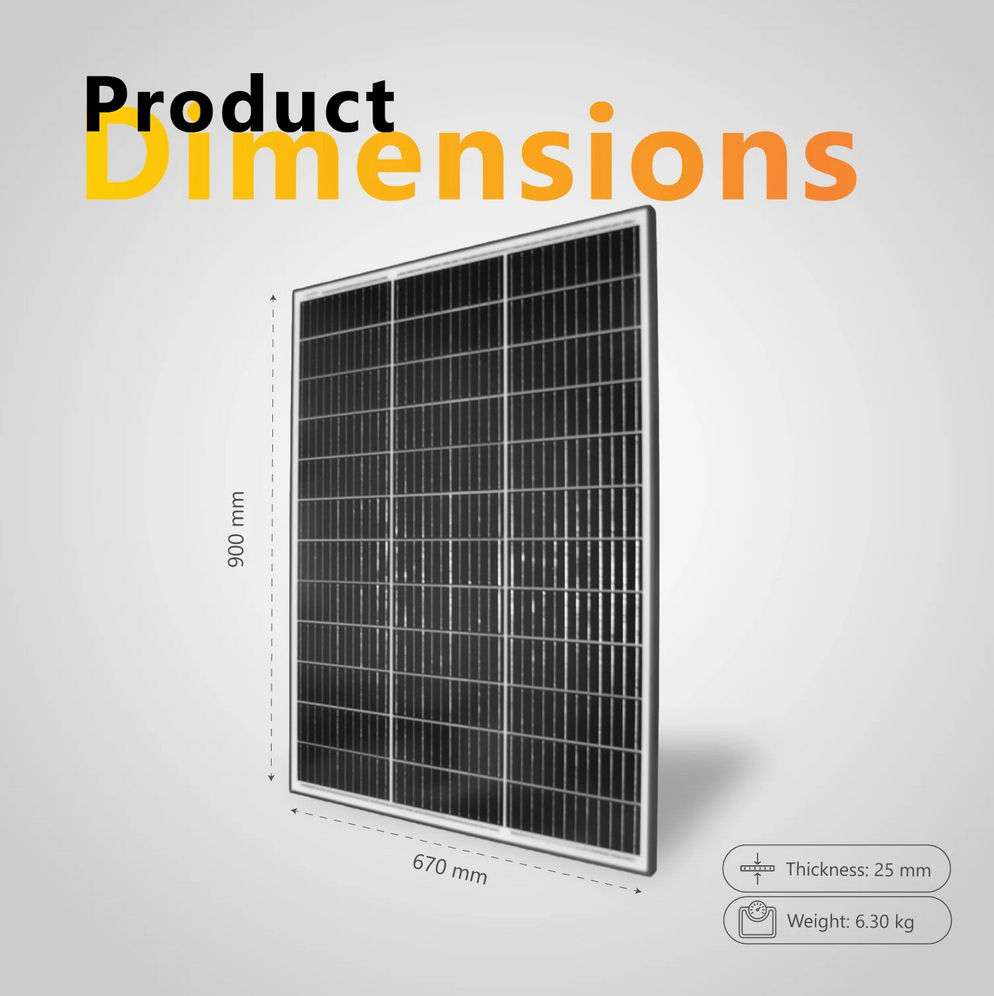 Exotronic Horizon 120W Fixed Solar Panel