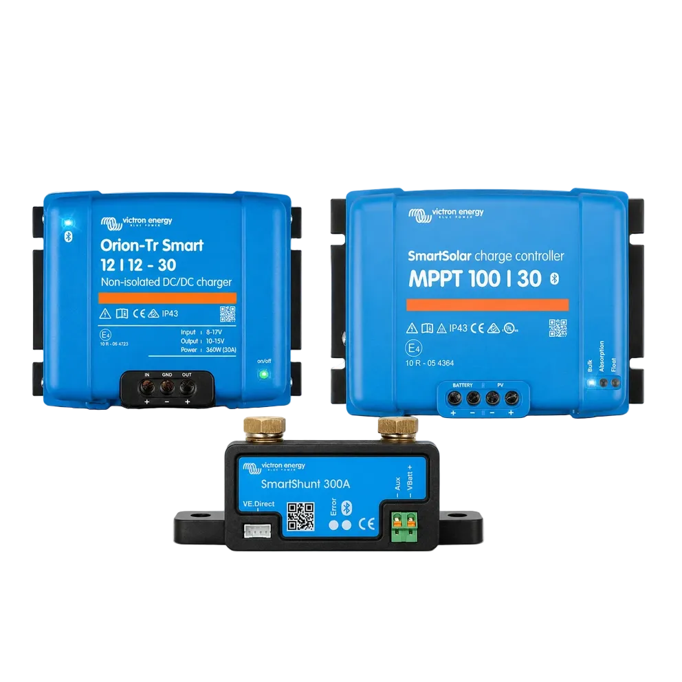 Victron 30A Charge & Monitor Bundle - MPPT 100/30, Orion-Tr Smart DC-DC Charger & SmartShunt 300A